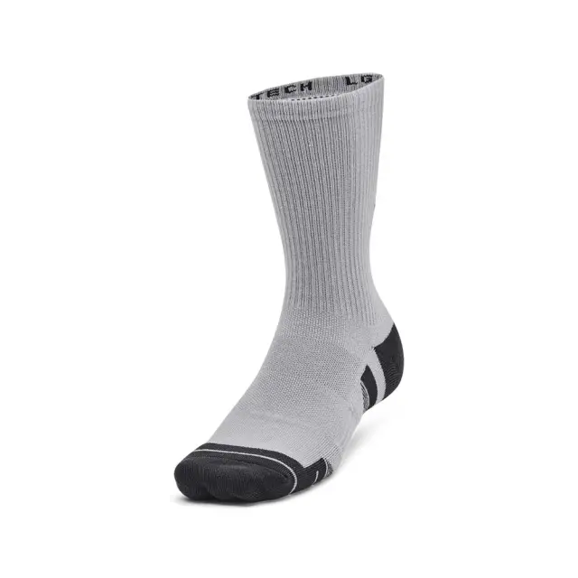 Under Armour Unisex Performance Tech 3 Pack Crew Socks Μαύρο - Άσπρο - Γκρι 1379512-011 (Under Armour)