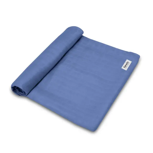 Lionelo Swaddle Κουβέρτα Αγκαλιάς (120x120) Blue Denim