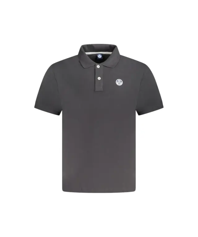 North Sails - Ανδρικό Κοντομάνικο Polo T-Shirt 995011-000-0999 Μαύρο