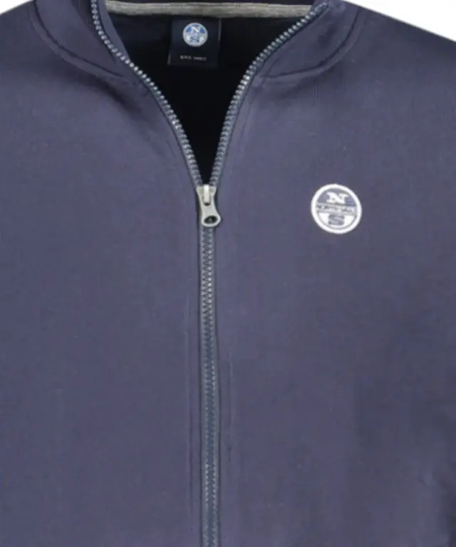 North Sails - Ανδρική Ζακέτα Φούτερ 993025-000-0802 Μπλε Σκούρο 3
