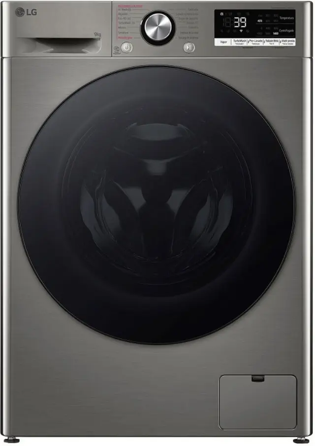 LG F4R7009TSSB Πλυντήριο Ρούχων 9kg 1400 Στροφών Ασημί