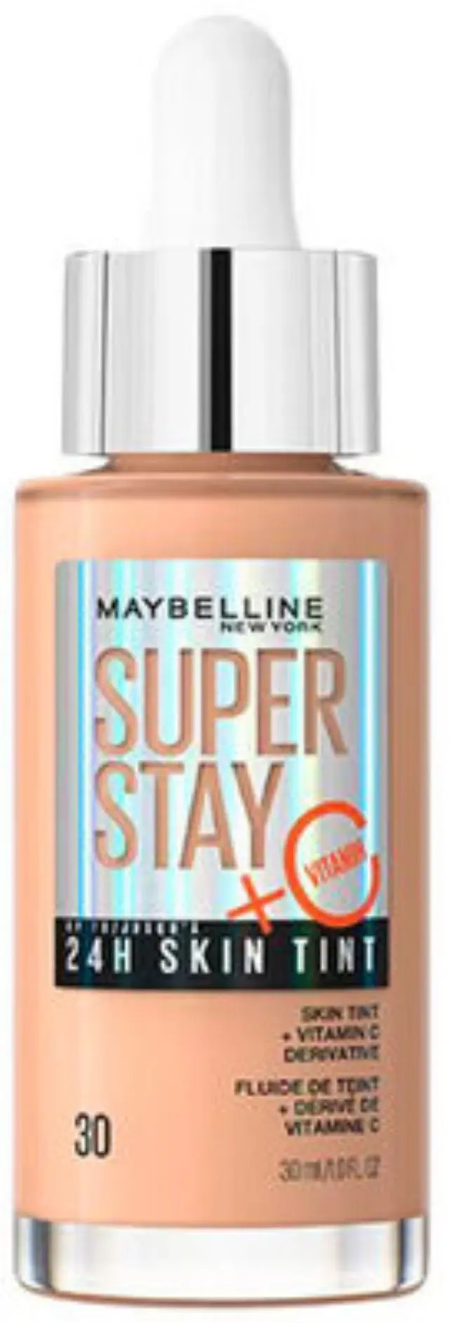 Maybelline Super Stay 24h Skin Tint With Vitamin C Liquid Foundation 30ml | Απόχρωση 30