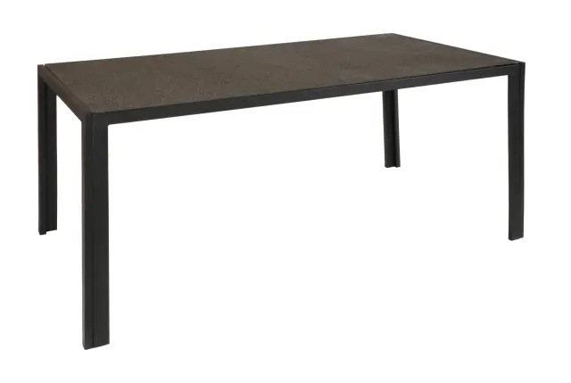 Τραπέζι MILANO Αλουμινίου Με Τζάμι Polystone
