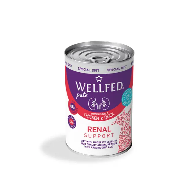Wellfed Cat Renal Πατέ με Κοτόπουλο και Πάπια 400gr Μονόχρωμο