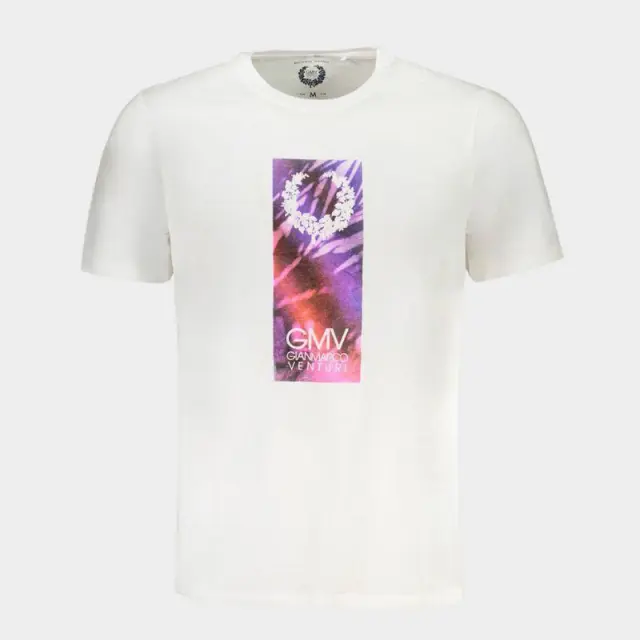T-Shirt Gian Marco Venturi AU01417M Λευκό - 2XL