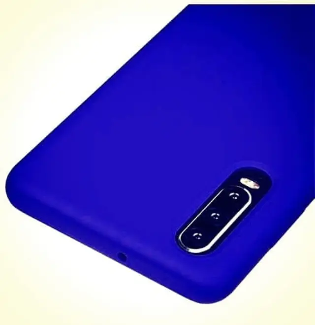 Κομψή Ενισχυμένη Θήκη Σιλικόνης για Huawei P30 ΟΕΜ- Μπλε 2