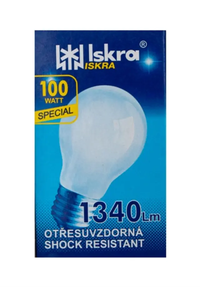 Iskra Λάμπα Κοινή Ε27/100W Γαλακτος