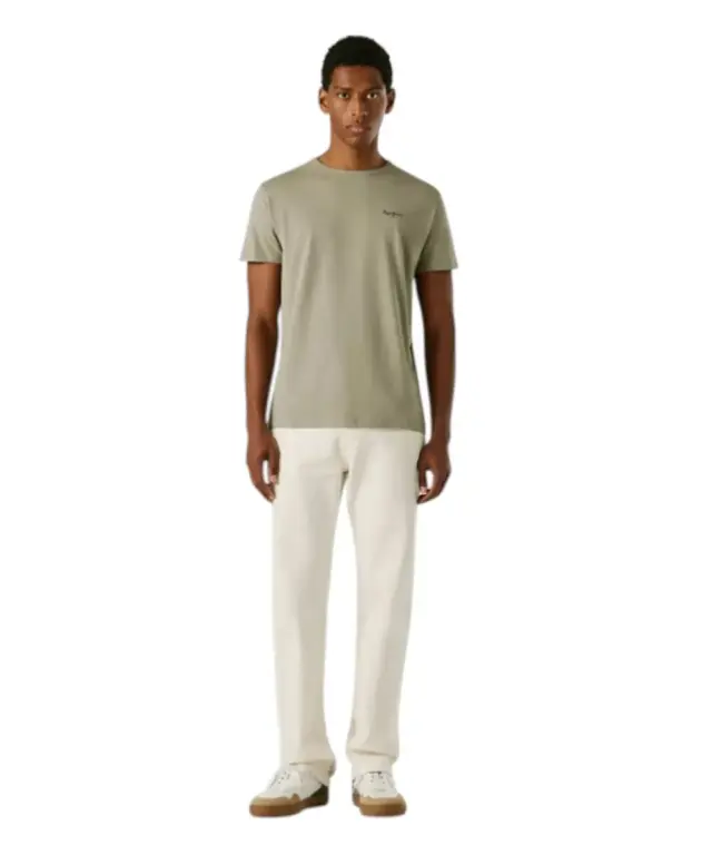 Pepe Jeans - Ανδρικό T-shirt Original Basic PM5010180-701 Πράσινο 2