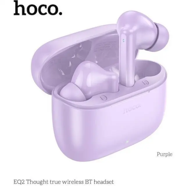 Wireless earphones Hoco TWS EQ2 purple 2