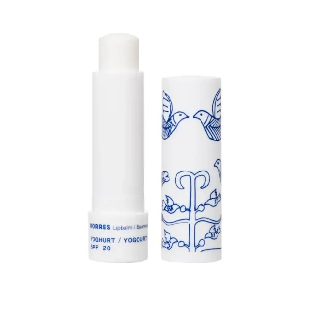 Korres Lip Balm Yoghurt Spf20, Εντατική Ενυδατική & Αντηλιακή Φροντίδα για τα Χείλη με Γιαούρτι για Άμεση Αίσθηση Ανακούφισης 4.5g