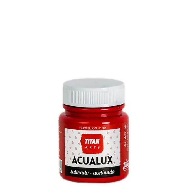 Χρώμα Νερού ACUALUX 100ml Carmin Σατινέ 835 Titan