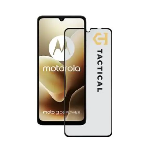 Tactical Glass Shield 5D for Motorola Moto G06/G06 Power Black