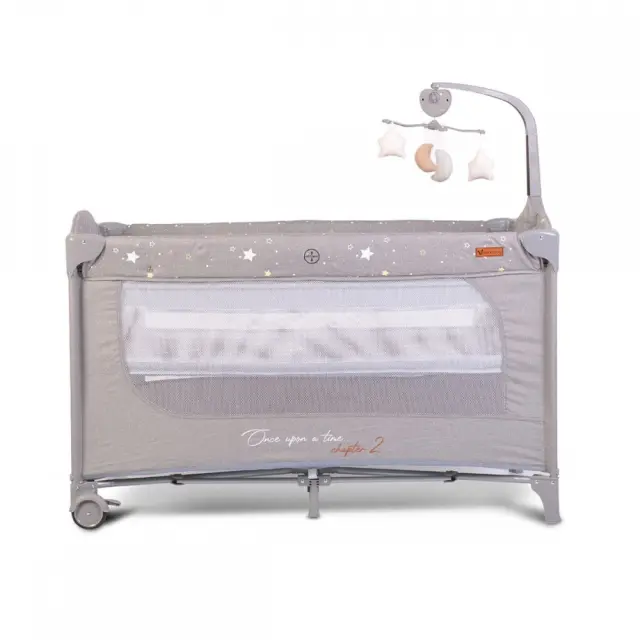 Cangaroo Παρκοκρέβατο Once Upon A Time Grey 2 Layers (108440) Γκρι 2