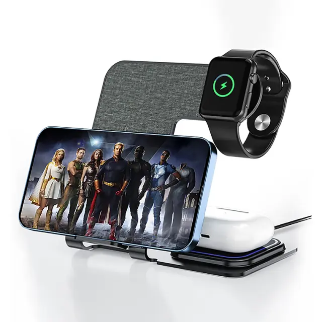 Veger Ασύρματος Φορτιστής (Qi Pad) Γκρι (Y9) 3