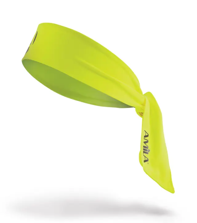 Περιμετώπιο Bandana AMILA Tie Band Lime/Yellow (45709) - ONE SIZE