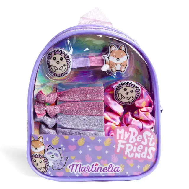Martinelia My Best Friends Hair Beauty Backpack Set - Σετ Μαλλιών Για Κορίτσια 16 x 17 x 4 cm