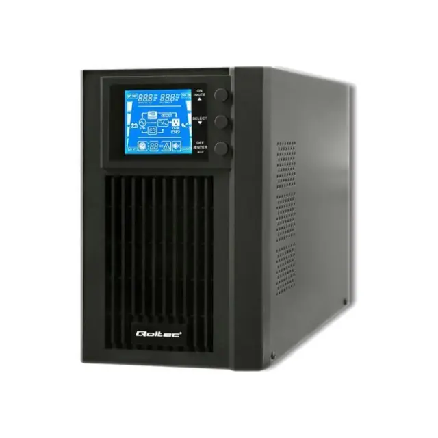 Qoltec UPS Pure Sine Wave 1000VA 800W Black (53042)