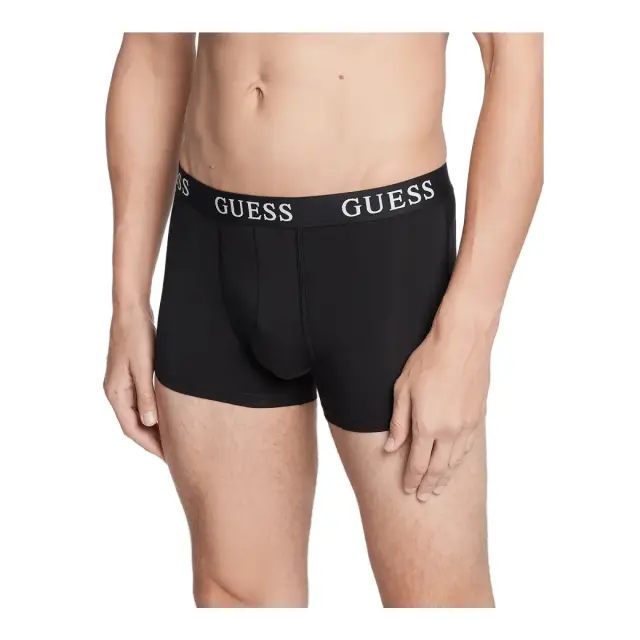 Guess Ανδρικό Boxer Joe Trunk - Τριπλό Πακέτο, Χρώμα Black Olive Melange 2