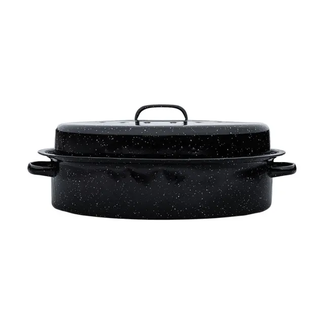 ΓΑΣΤΡΑ ENAMEL ΕΜΑΓΙΕ 46.5x32x18cm 7.8lt ΜΕ ΣΧΑΡΑ 2