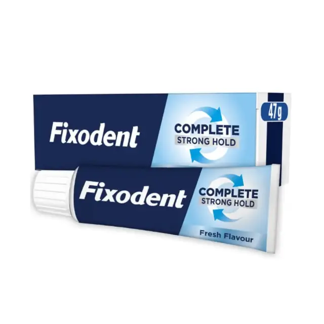 Fixodent Complete Strong Hold Fresh Flavor Στερεωτική Κρέμα Τεχνητής Οδοντοστοιχίας 47g