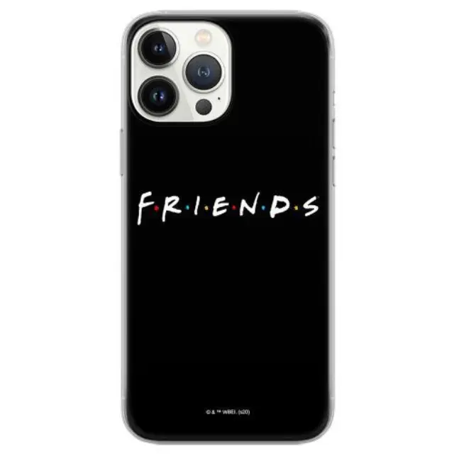 Θήκη Soft TPU Warner Bros Apple iPhone 15 Pro Friends 002 Full Print Μαύρο N64028