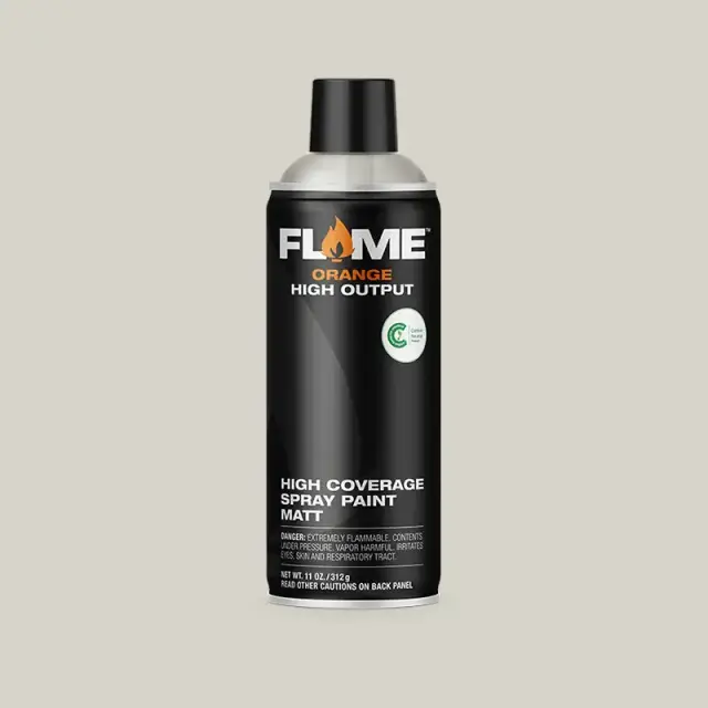 Flame Orange Spray Paint 400ml FO-830 Stone Grey Light