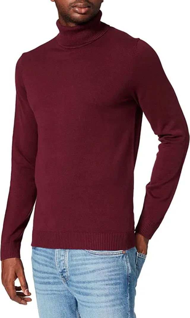 TOM TAILOR TURTLE NECK SWEA CREW ΑΝΔΡΙΚΟ ΠΛΕΚΤΟ BORDEAUX