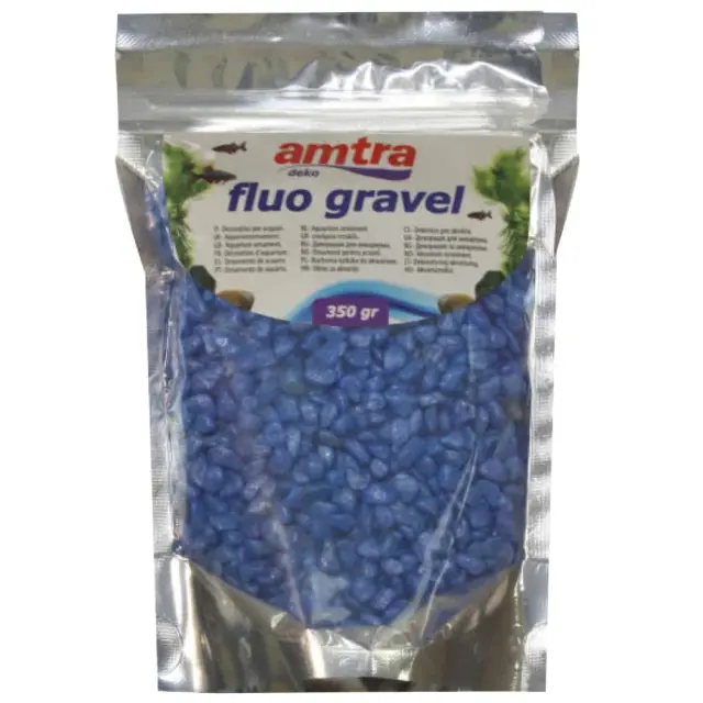 Amtra Fluo Gravel Μπλε Διακοσμητικό Χαλίκι 350gr 2