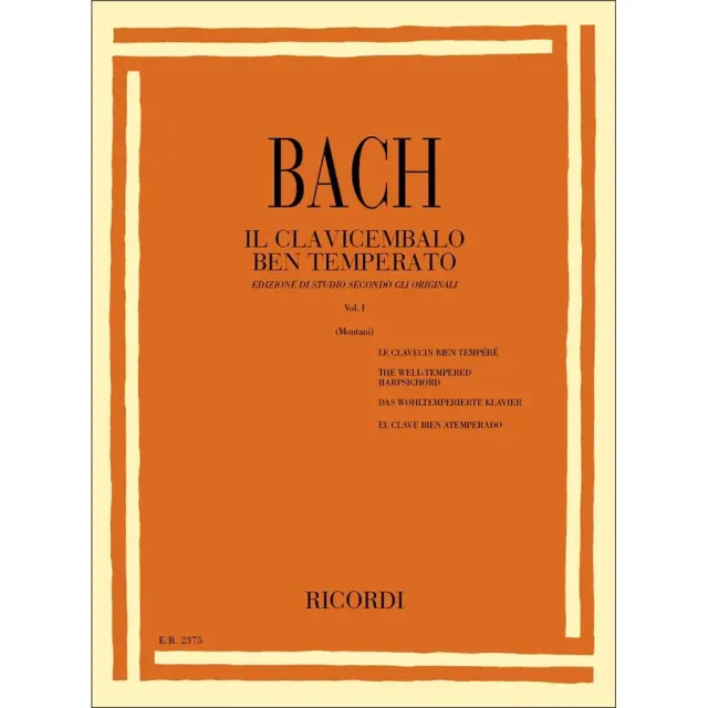 RICORDI - J.S.Bach - Il Clavicembalo ben Temperato Vol. I