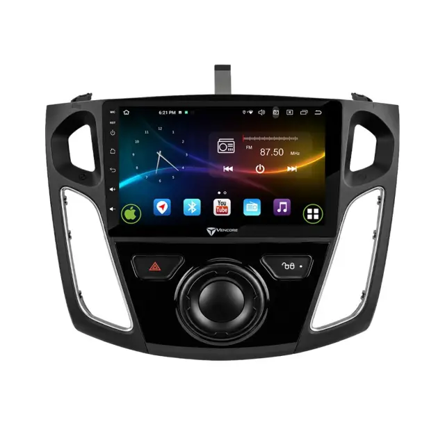 VenCore Οθόνη Multimedia Android 15 9" 9109A MTK6762 Octa-Core 2GB/32GB IPS με Πρόσοψη, CarPlay, Android Auto και Υποστήριξη Κάμερας Οπισθοπορείας AHD για Ford Focus 2012-2018 – Μαύρη (3236-10007-0044B) 2