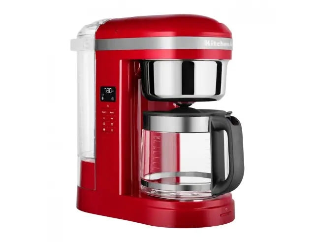 Καφετιέρα Φίλτρου KitchenAid Drip Coffee 5KCM1209EER με αυτόματο προγραμματισμό, ισχύ 1100W και χωρητικότητα 1.7L - Empire Red 5KCM1209EER