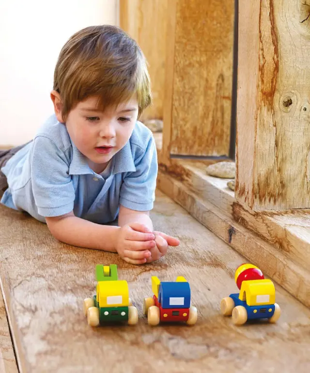 Σετ 3 Μικρά Οχήματα Construction Orange Tree Toys (FSC®) 2