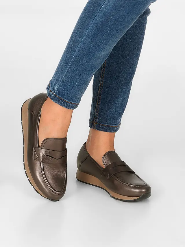 Gabor Μοκασίνια-Loafers Γυναικείο δέρμα Μπρονζέ GAB/52471 15-BRONCE 2