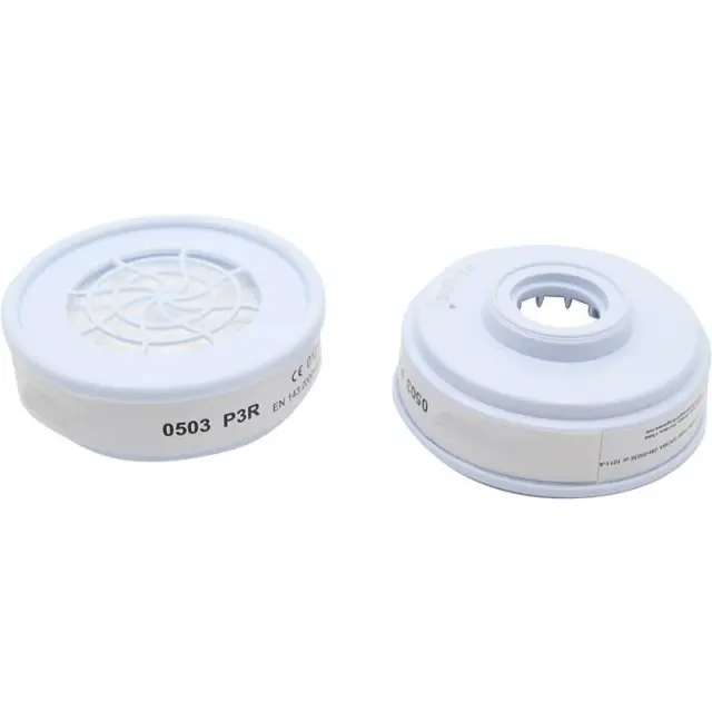 BORMANN Pro BPP2468-2 - BORMANN Pro BPP2468-2 Φίλτρο Μάσκας Σκόνης P3 R 2τμχ,Άσπρο (Κατάλληλο για BPP2460-BPP2462) (073789)