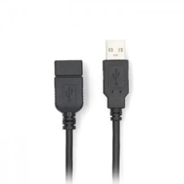 Καλώδιο USB High-Speed Α αρσ. - USB A θηλ., 1.00m. 2