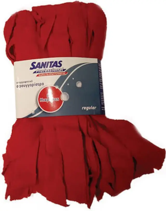 Σφουγγαρίστρα με Μικροίνες Sanitas Red