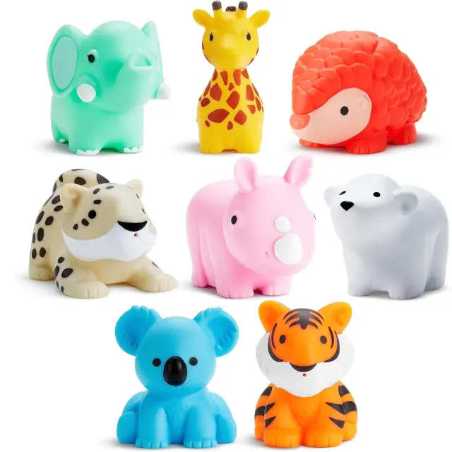 Munchkin – Παιχνίδι Μπάνιου Wild Bath Squirts 8 Ζωάκια 9m+ 3