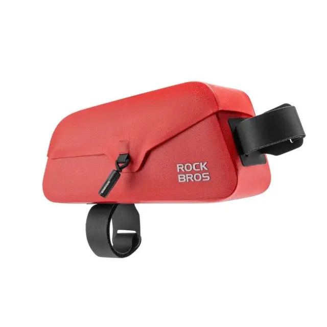 Rockbros Waterproof Bicycle Frame Bag with Magnetic Closure 0.9L Red