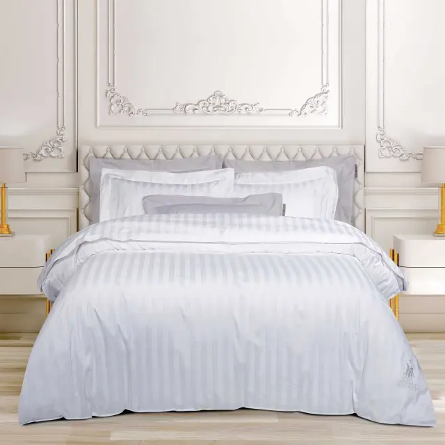 Σετ Παπλωματοθήκη 220x240 Υπέρδιπλη Classic Greenwich Polo Club 2271 White 100% Βαμβακοσατέν