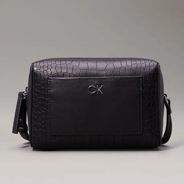 Calvin Klein - Γυναικεία Τσάντα Ώμου Ck Daily Camera Bag Croco K60K612140-BEH Μαύρο
