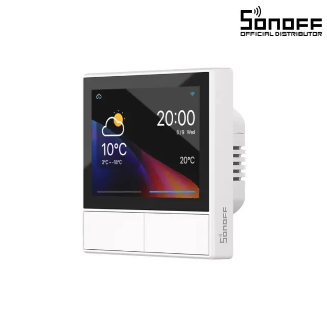 Smart Διακόπτης Τοίχου WiFi 86mm με Οθόνη Αφής και Controller Άσπρο