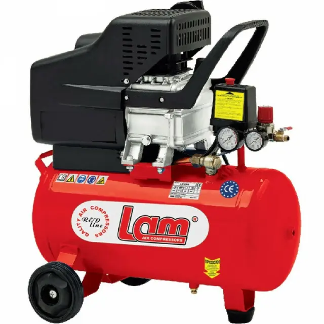 Lam Κομπρεσέρ Μονοφασικό Αέρος με Ισχύ 2hp και 24lt Αεροφυλάκιο / LR25/2 2