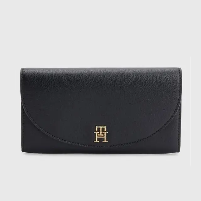 Tommy Hilfiger - Γυναικείο Πορτοφόλι Th Life Lrg Za AW0AW13657-BDS Μαύρο