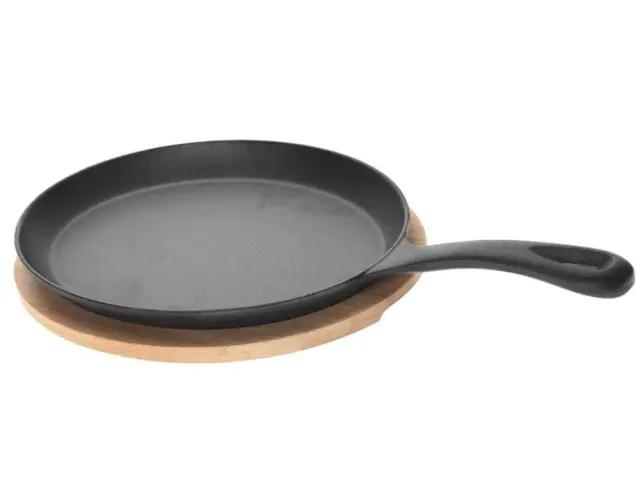 Μαντεμένιο οβάλ πλατώ σερβιρίσματος tapas Excellent Houseware με σανίδα bamboo Διαστάσεων 38.5x19.5x5.5cm C80652860 2