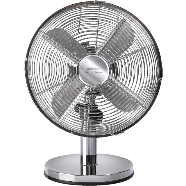 Επιτραπέζιος Ανεμιστήρας Sencor SFE 2540SL 30W Διαμέτρου 25cm με 3 Ταχύτητες και Σώμα απο Χρώμιο