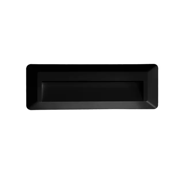 LED WALL RECTANGLE LUMINAIRE BLACK 230V AC IP65 2W 3000K 100LM RA80 / SLIM32NB