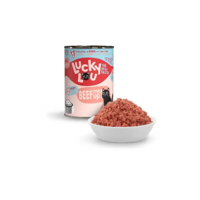 Lucky Lou LifeStage Adult Πουλερικά & Βοδινό (με Κολοκυθάκι) 400gr 3