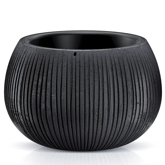 Κασπώ Beton Bowl Μαύρο Πλαστικό Φ24x16cm