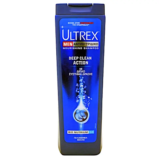Ultrex Men Deep Clean Action Αντιπιτυριδικό Σαμπουάν για Κανονικά Μαλλιά 360ml