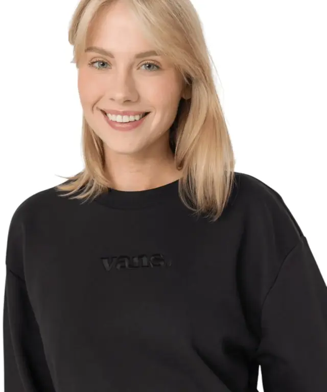 Vans - Γυναικείο Φούτερ W Essential H Fit Rlx Crew VN000RAM-BLK Μαύρο 2